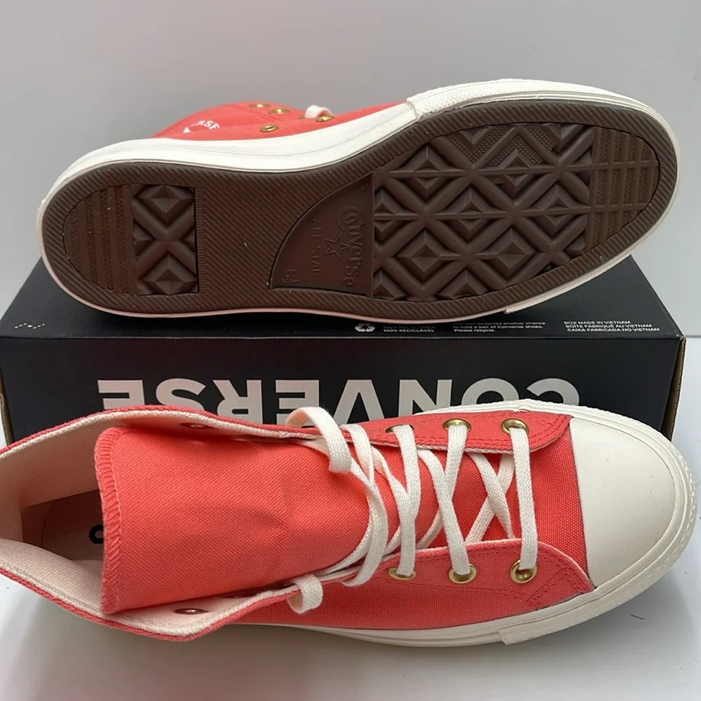 Converse WMNS CTAS LIFT HI WATERMELON SLUSHY/EGRET WHITE A09914F Platforms Snkrs